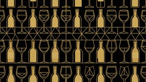 Geometric Wine Pattern