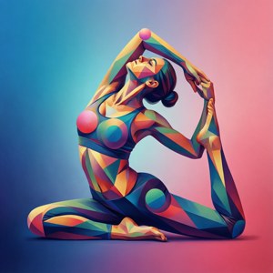 Geometric Yoga Abstract