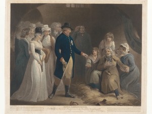George III bezoekt met zijn familie de gevangenis te Dorchester