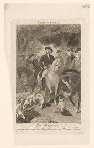 George III, koning van het Verenigd Koninkrijk, op jacht