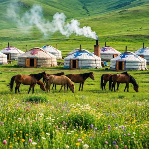 Ger Village in Bloom