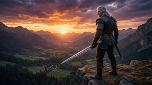 Geralt at Sunset Overlook