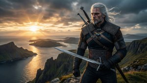 Geralt at Sunset Overlook