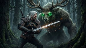 Geralt vs Leshen