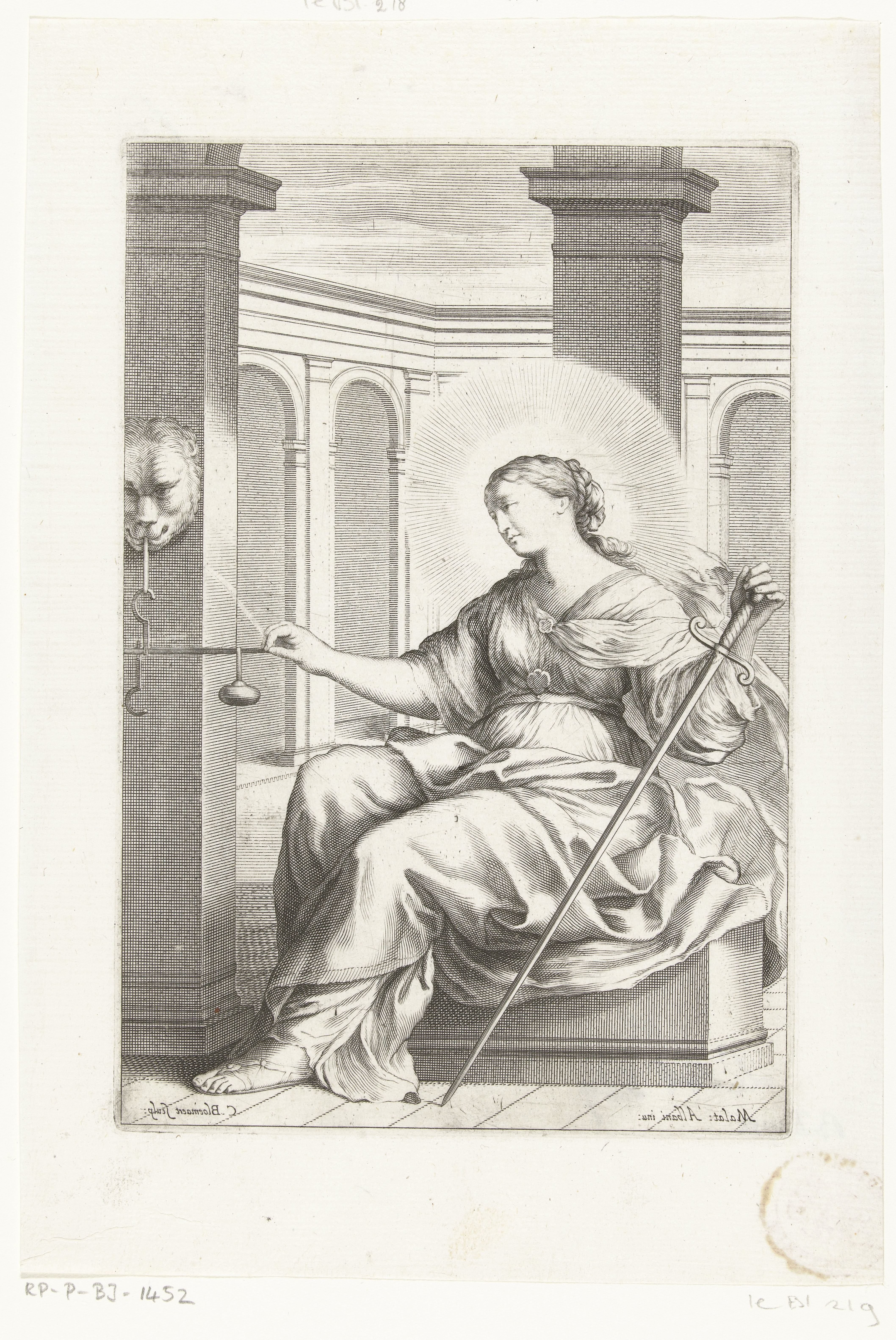 Gerechtigheid by Cornelis Bloemaert (II)