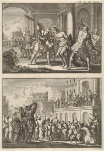 Geseling van Christus en Christus aan het volk getoond