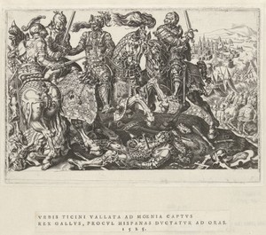 Gevangename van Frans I tijdens de slag van Pavia, 1525