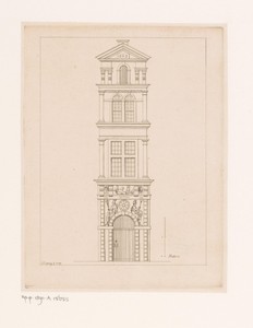 Gevel van een gebouw met de naam Pictura boven de deur
