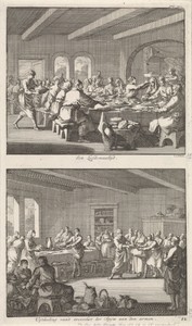 Gezamelijke maaltijd onder christenen en het uitdelen van voedsel aan de armen