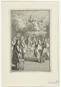 Gezelschap aan een tafel