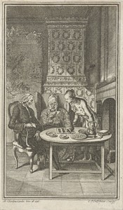 Gezelschap aan een tafel