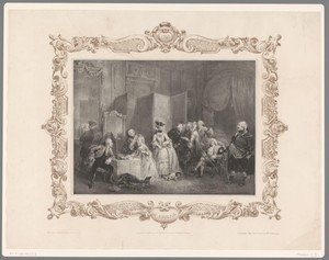 Gezelschap in een boudoir