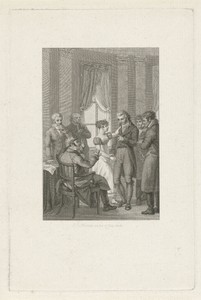 Gezelschap in een interieur
