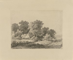Gezelschap op een landweg