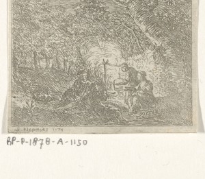 Gezelschap rond een kampvuur