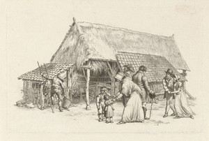Gezelschap voor een boerenschuur
