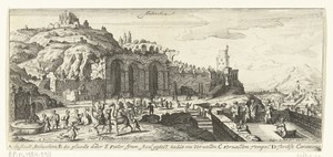 Gezicht op Antiochië en ruïnes