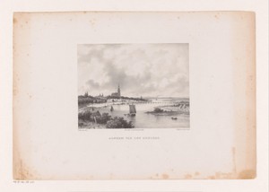 Gezicht op Arnhem vanaf de Rehberg