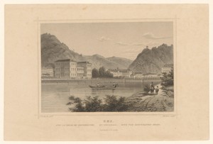 Gezicht op Bad Ems en de Lahn