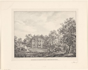 Gezicht op buitenplaats Bosbeek-Groenendaal