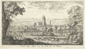 Gezicht op Chalo-Saint-Mars