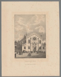 Gezicht op de Allerheiligen-Hofkirche in München