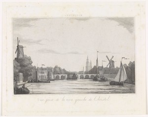 Gezicht op de Amstel te Amsterdam