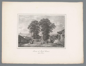 Gezicht op de Avenue de Ménilmontant