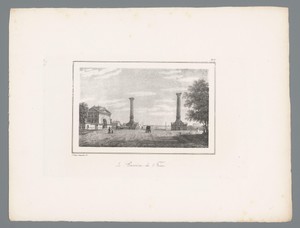 Gezicht op de Barrière du Trône