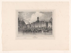 Gezicht op de beurs te Rotterdam
