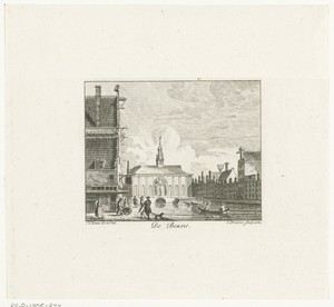 Gezicht op de Beurs van Hendrik de Keyser te Amsterdam
