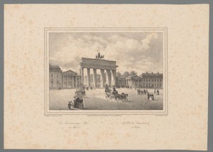 Gezicht op de Brandenburger Tor in Berlijn