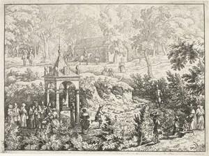 Gezicht op de bron van Geronstère