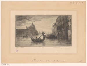 Gezicht op de Canal Grande in Venetië