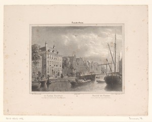 Gezicht op de Casino Sociëteit te Amsterdam