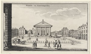 Gezicht op de Covent Garden in Londen