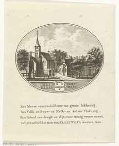 Gezicht op de dorpsstraat van Klaaswaal