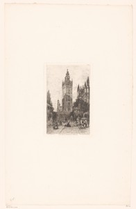 Gezicht op de Giralda te Sevilla