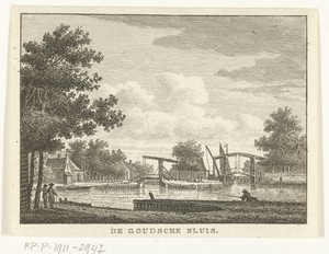 Gezicht op de Gouwsluis