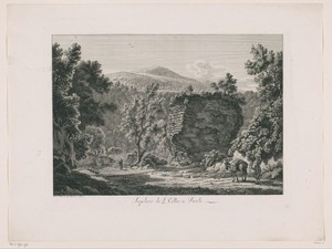 Gezicht op de graftombe van Cellius nabij Tivoli