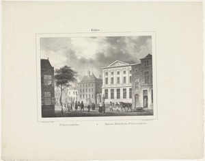 Gezicht op de Gravensteen in Leiden