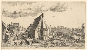 Gezicht op de Grote Molen in Danzig