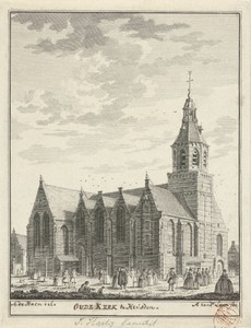 Gezicht op de Grote of Sint-Catharinakerk te Heusden