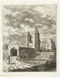 Gezicht op de Gruitpoort te Doetinchem