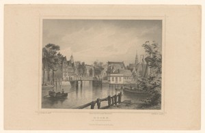 Gezicht op de haven van Hoorn