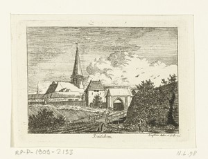 Gezicht op de Heezenpoort in Doetinchem