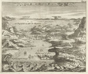 Gezicht op de Hellespont en de Zee van Marmara