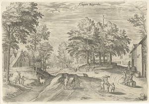 Gezicht op de herberg Klein Bijgaarden