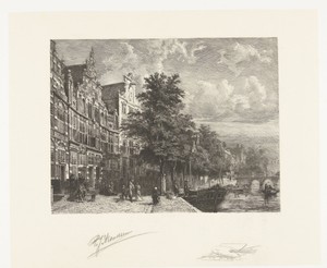 Gezicht op de Herengracht