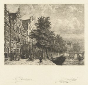 Gezicht op de Herengracht